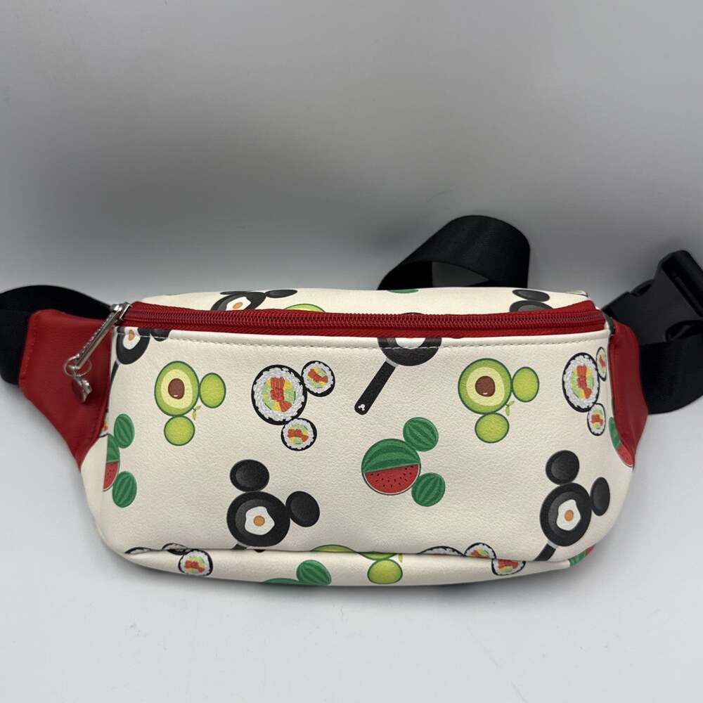 NWOT Loungefly Disney Mickey Mouse Food Fanny Pack Avocado Watermelon Foodie